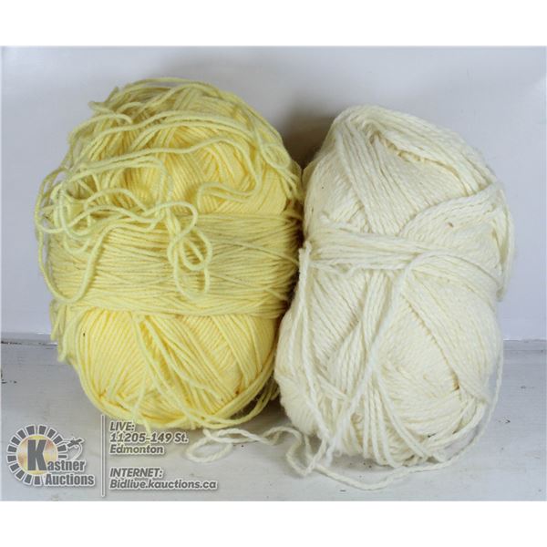 BALLS OF YARN TWO LARGE