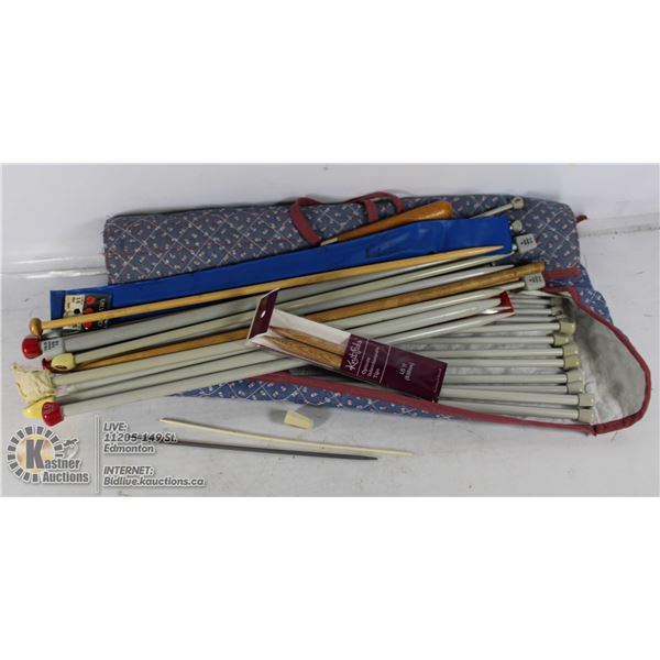 FLAT OF KNITTING NEEDLES