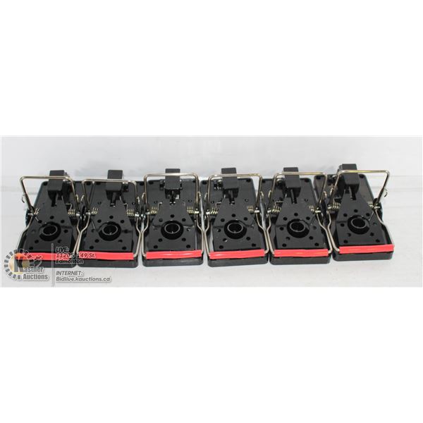 LOT OF 6 EASY SET MOUSE TRAPS.