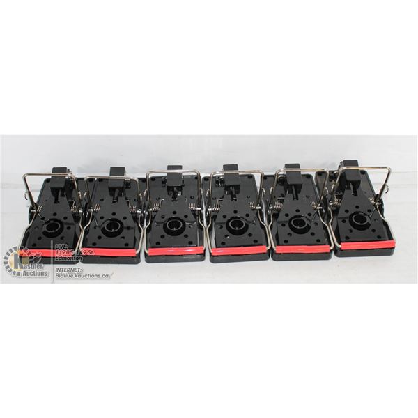 LOT OF 6 EASY SET MOUSE TRAPS.
