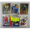 Image 1 : 6 AUTOGRAPHED CARDS SOME WITH COA ESTATE