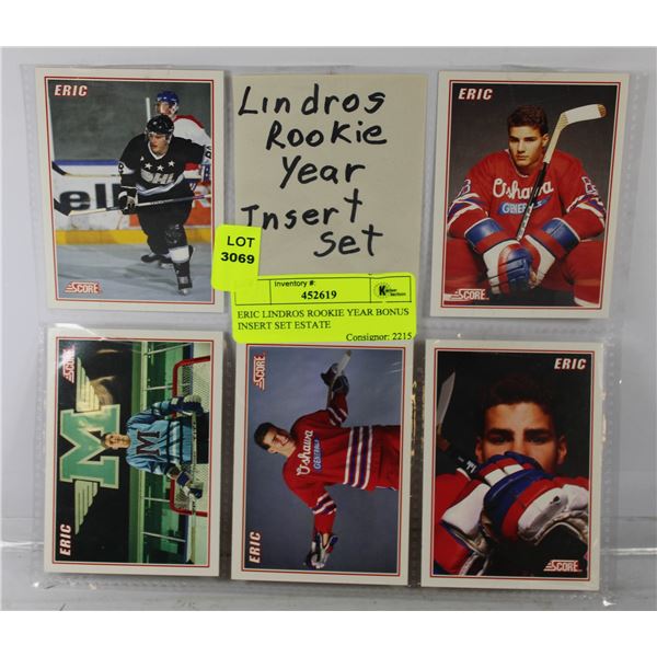 ERIC LINDROS ROOKIE YEAR BONUS INSERT SET ESTATE