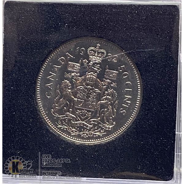 RARE 1982 SMALL BEADS MULE 50 CENT