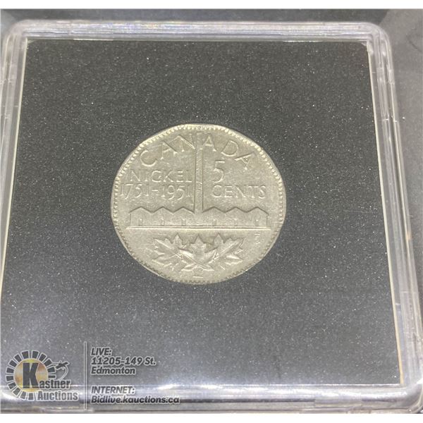 1951 COMMEMORATIVE HALF MOON 5 CENT