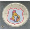 Image 1 : 2014 OTTAWA SENATORS COLORIZED 25 CENT