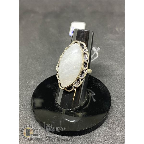 #258-NATURAL MOONSTONE RING SIZE 7