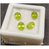 Image 1 : #63-GREEN PERIDOT GEMSTONES OVAL 3.25CT