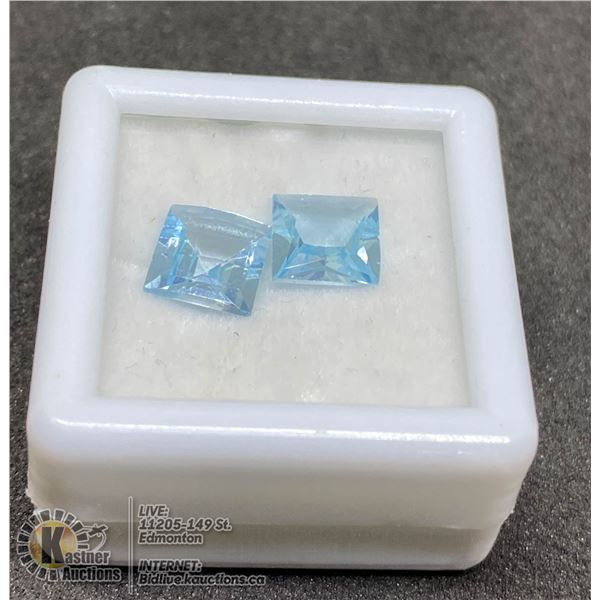 #11-SKY BLUE TOPAZ GEMSTONES SQUARE 3.5CT(7 X7MM)