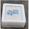 Image 1 : #11-SKY BLUE TOPAZ GEMSTONES SQUARE 3.5CT(7 X7MM)