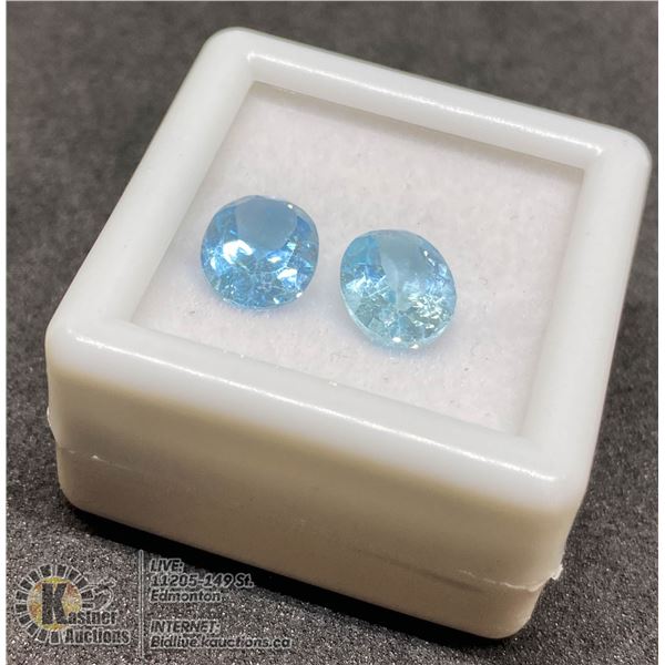#15-SKY BLUE TOPAZ GEMSTONES OVAL 4.30CT