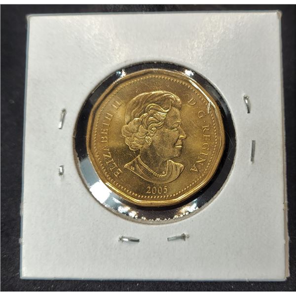 11)  CANADIAN TERRY FOX 2005 LOONIE.