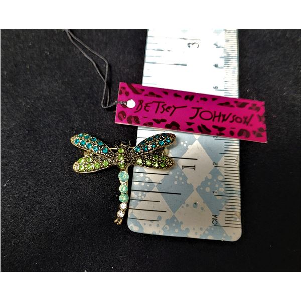 6)  FROM DESIGNER BETSEY JOHNSON GOLD TONE