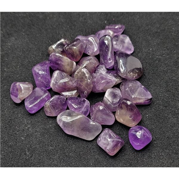 8)  LOT OF 23.1  GRAMS OF NATURAL AMETHYST