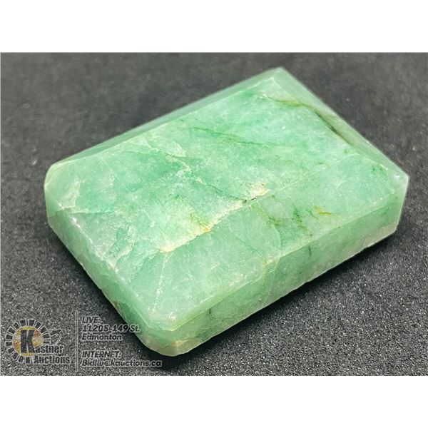 #143-GREEN EMERALD GEMSTONE 127.5CT