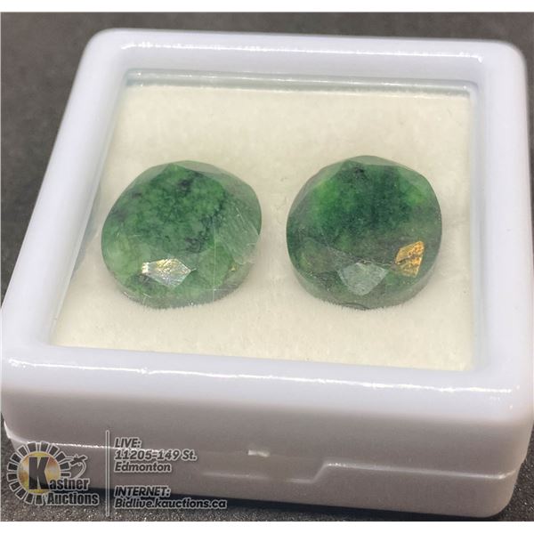 #80-GREEN EMERALD GEMSTONES 25.60CT