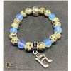 Image 1 : #305-SRI-LANKA MOONSTONE/SPORT JASPER BRACELET