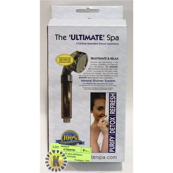 NEW ULTIMATE SPA MINERAL SHOWER HEAD SYSTEM