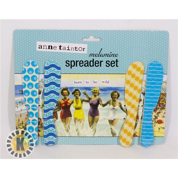 NEW 4PC MELAMINE SPREADER SET