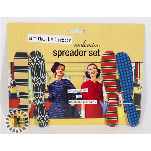 NEW 4PC MELAMINE SPREADER SET