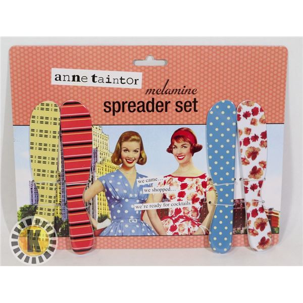 NEW 4PC MELAMINE SPREADER SET