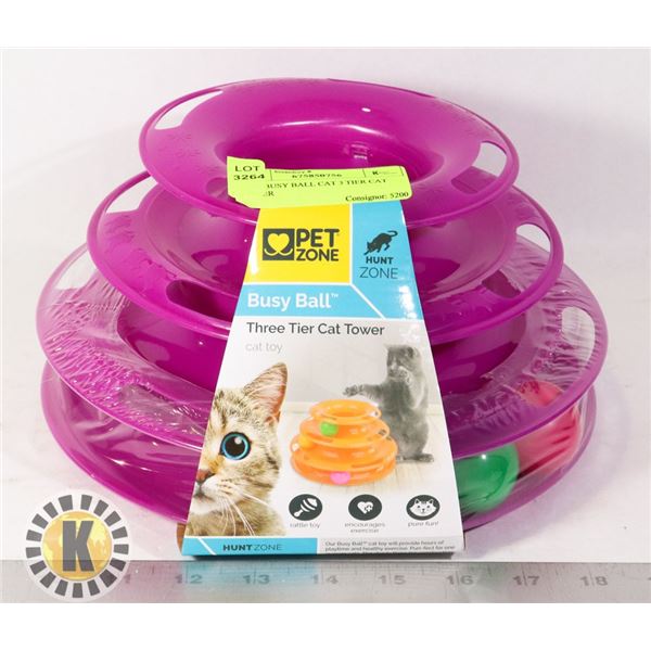 NEW BUSY BALL CAT 3 TIER CAT TOWER