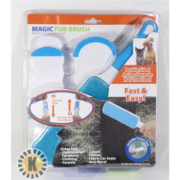 MAGIC FUR BRUSH. PET FUR AND LINT REMOVER