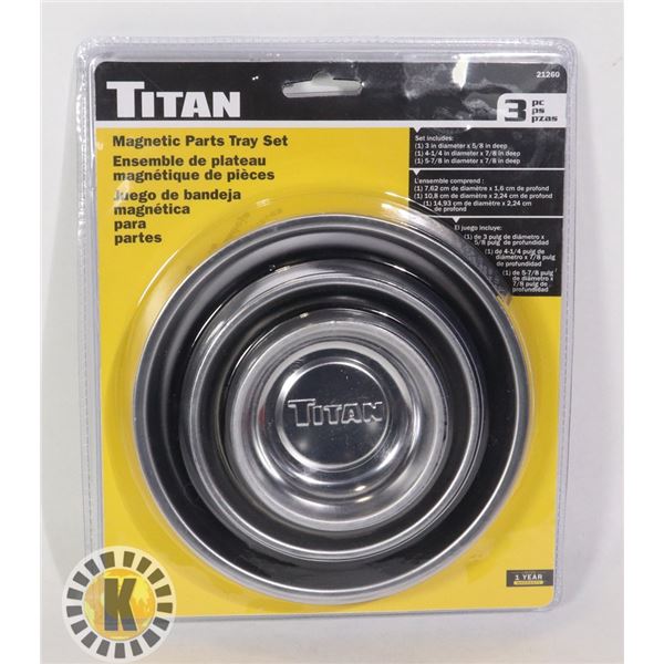 NEW 3 PC MAGNETIC PARTS TRAY SET