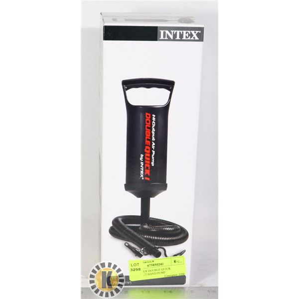 NEW INTEX DOUBLE QUICK HI-OUTPUT HAND PUMP