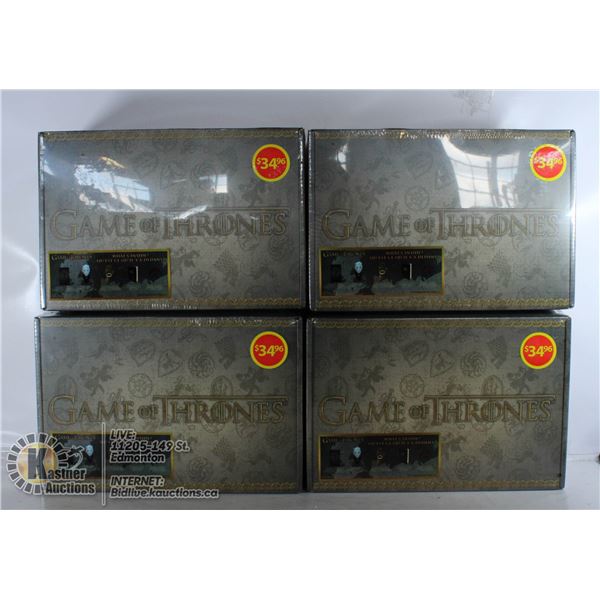 BOX OF 4 GAMES OF THRONES COLLECTORS SETS