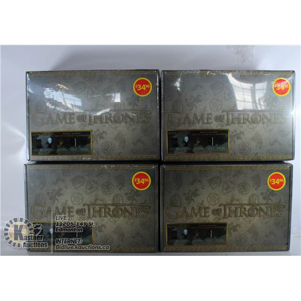 BOX OF 4 GAMES OF THRONES COLLECTORS SETS