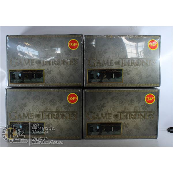 BOX OF 4 GAMES OF THRONES COLLECTORS SETS