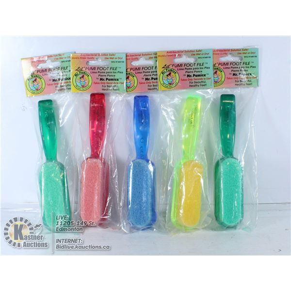 LOT OF 5 FOOT PUMICE STONES.