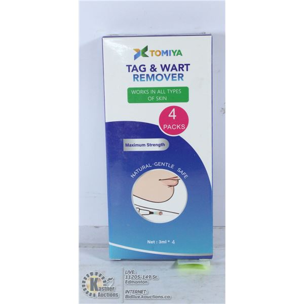 4 PACK OF TAG AND WART REMOVERS. WORKS ON ALL SKIN