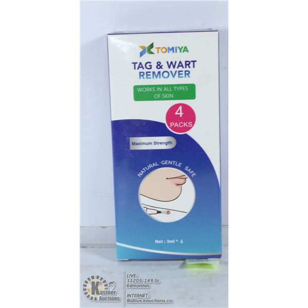 4 PACK OF TAG AND WART REMOVERS. WORKS ON ALL SKIN