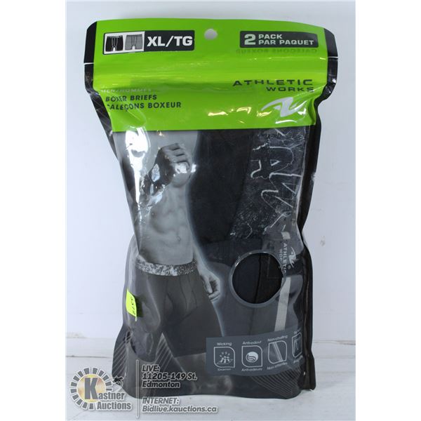 2 PACK OF MENS BOXER BRIEFS SIZE XL