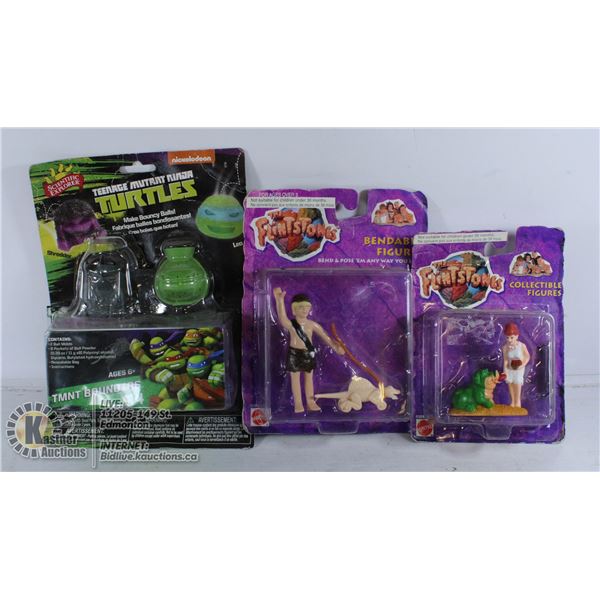 TWO FLINTSTONES FIGURES AND MAKE YOUR OWN TEENAGE