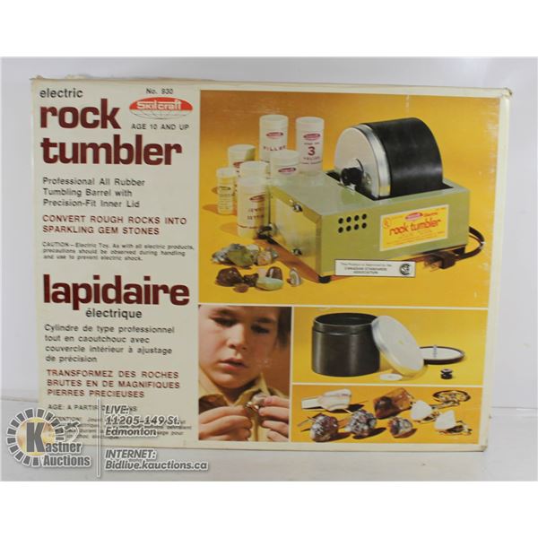 VINTAGE ELECTRIC ROCK TUMBLER.