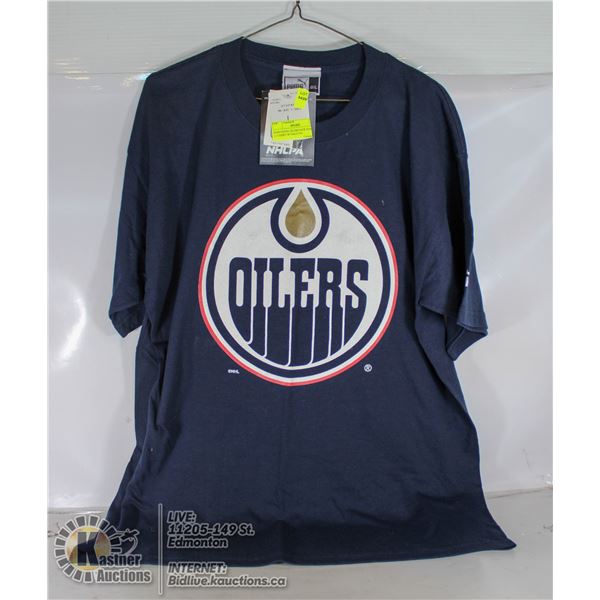 EDMONTON OILERS NEW PUMA SIZE L T-SHIRT W/ SALO ON
