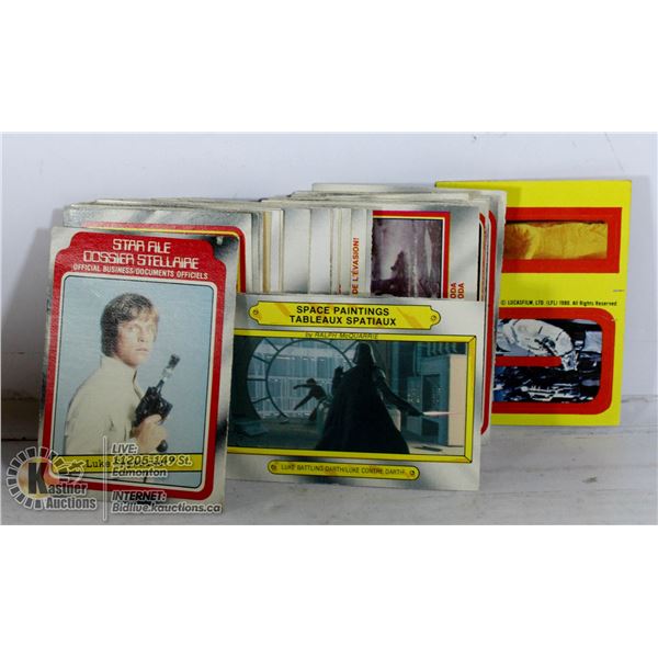 BUNDLE OF OLD STAR WARS TRADING CARDS