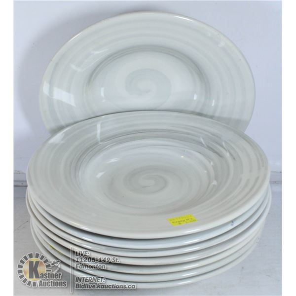 EIGHT NEW LARGE CEREAL BOWLS