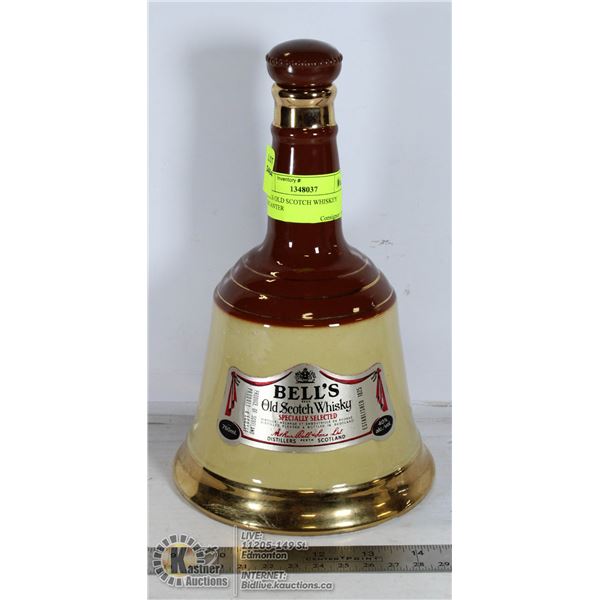BELLS OLD SCOTCH WHISKEY DECANTER