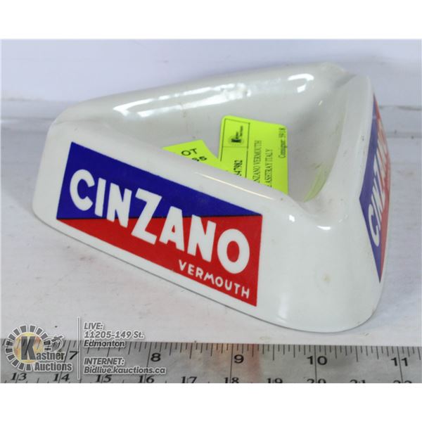 VINTAGE CINZANO VERMOUTH BARWARE ASHTRAY ITALY