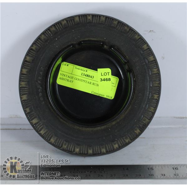 VINTAGE GOODYEAR RUBBER TIRE ASHTRAY