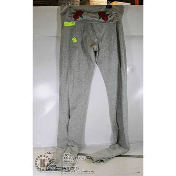 LADIES LA BASE GREY PANTS SIZE M