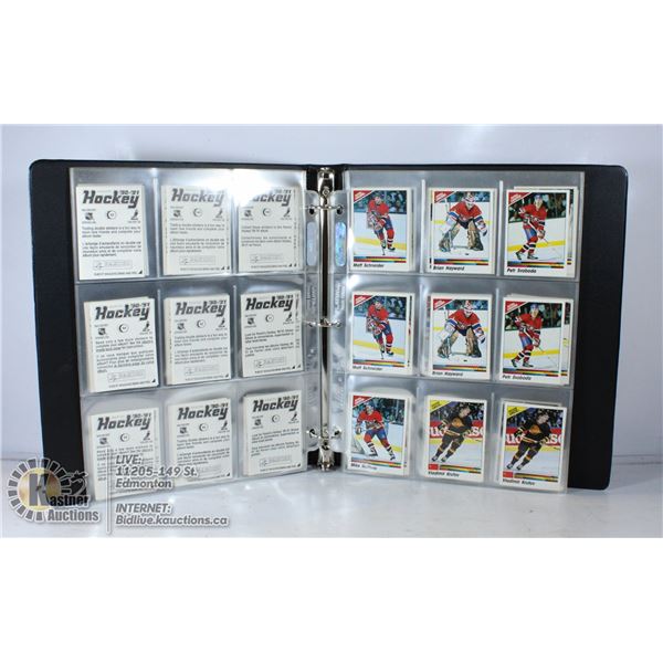 BINDER OF VINTAGE HOCKEY STICKERS