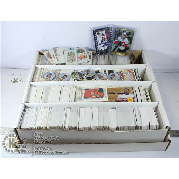 3200 COUNT BOX OF MIXED SPORTS CARDS
