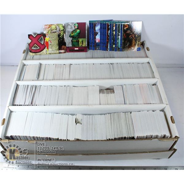 3200 COUNT BOX OF MARVEL COMIC CARDS