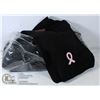 Image 1 : BUNDLE OF 6 PINK RIBBON SCARVES (BLACK)