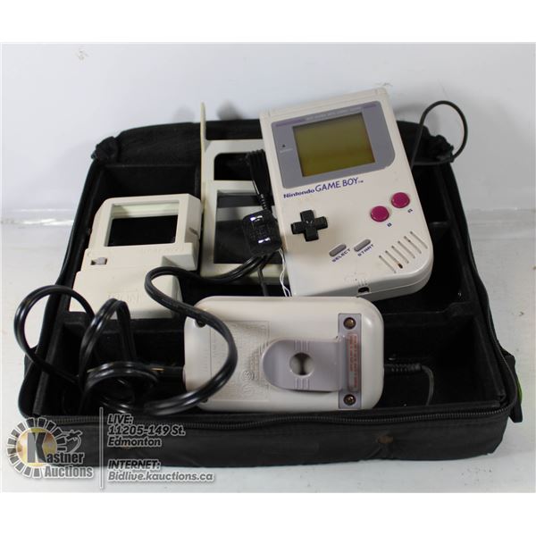 NINTENDO GAME BOY WITH CARRYING CASE AND SUPER