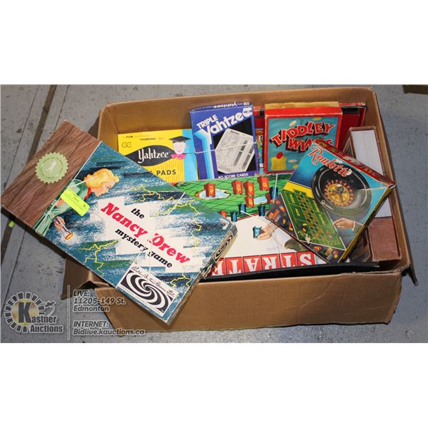 A BOX FULL OF VINTAGE GAMES
